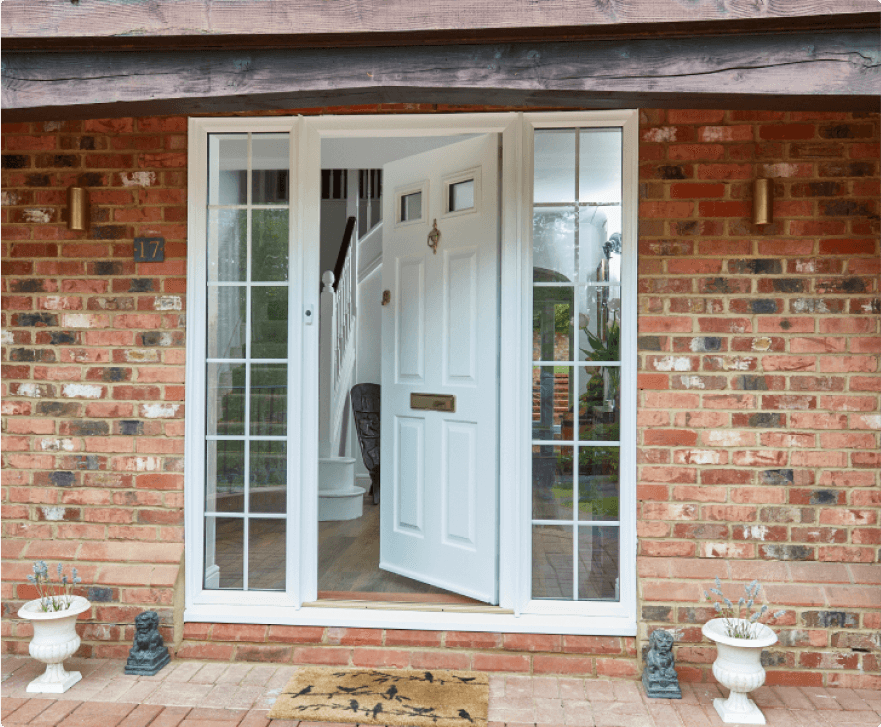 White French Front Door